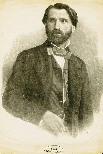 Portrait of the Composer Giuseppe Verdi (1813-1901), c. 1840