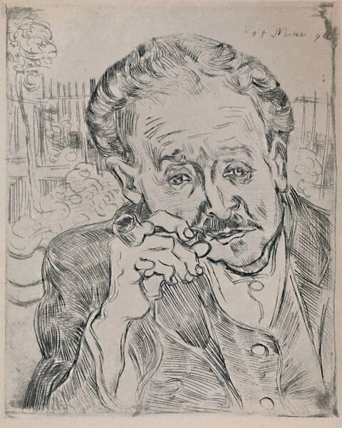 Portrait of Dr. Gachet, c. 1890, (1946). Artist: Vincent van Gogh