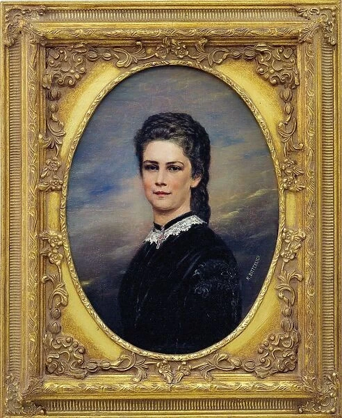 Portrait of Empress Elisabeth of Austria. Creator: Bitterlich, Richard (1862-1940)