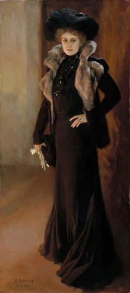 Portrait of the opera singer Aino Ackte(1876-1944), 1901