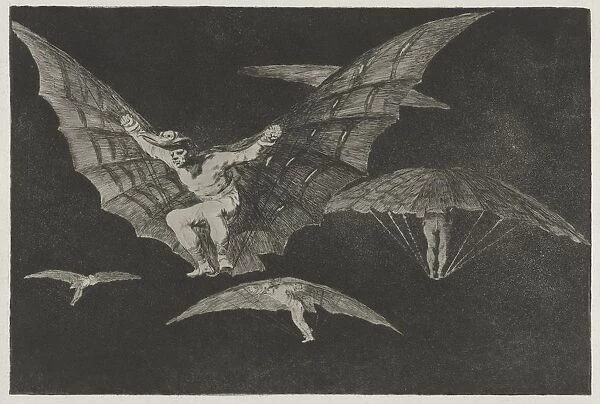 The Proverbs: A Way of Flying, 1864. Creator: Francisco de Goya (Spanish, 1746-1828)