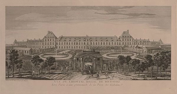 The Royal Hospital of Bicestre. Creator: Jacques Rigaud (French, 1681-1754)