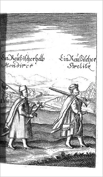 Streltsy (from Georg Adam Schleissing Derer beyden Czaaren in Reussland Iwan und Peter Alexewiz), 1693. Artist: Anonymous