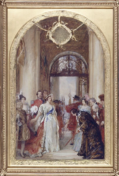 Study for the Opening of the Royal Exchange by Queen Victoria, London, c1891