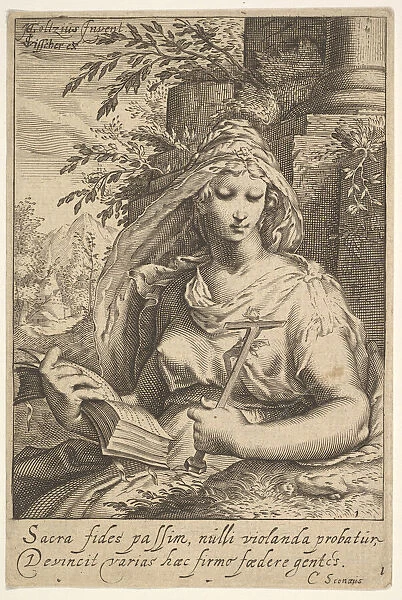 Temperance, from The Seven Virtues. Creator: Unknown