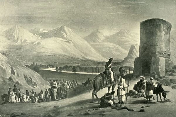 The Valley of Maidan and Buzrak Tower, 1842, (1901). Creator: James Atkinson