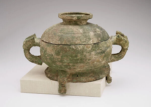 Vessel (kuei) and cover with stand, Western Zhou dynasty, 9th century BCE