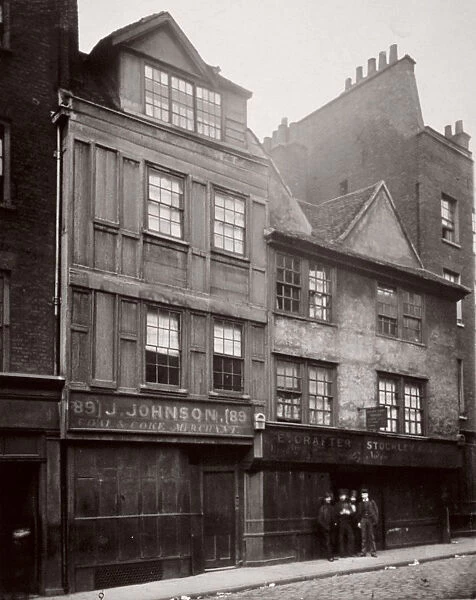 View of houses in Drury Lane, Westminster, London, 1876