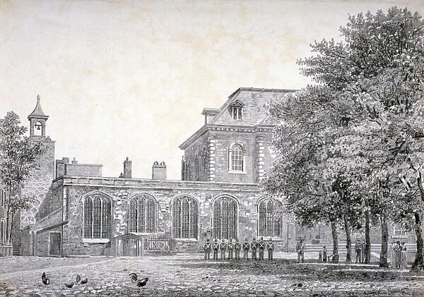West view of the Chapel of St Peter ad Vincula, Tower of London, c1800