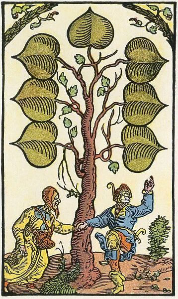 16th Century German Playing Card. From Illustrierte Sittengeschichte Vom Mittelalter Bis Zur Gegenwart By Eduard Fuchs, Published 1909
