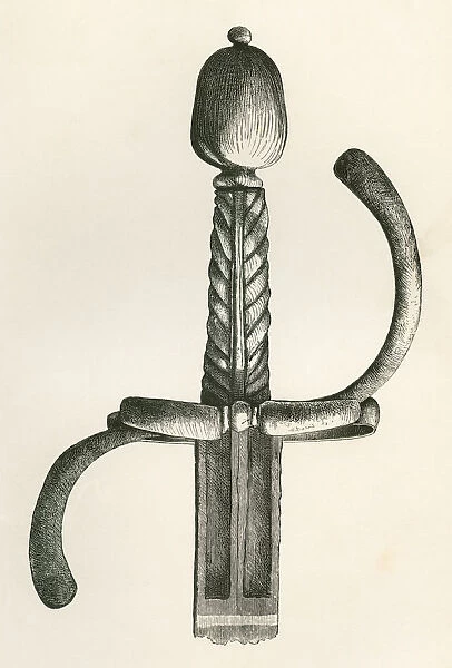 17Th Century Dutch Musketeers Sword. From The British Army: Its Origins, Progress And Equipment, Published 1868