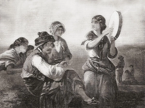 19th century Gypsies. From L Univers Illustre, published Paris, 1859
