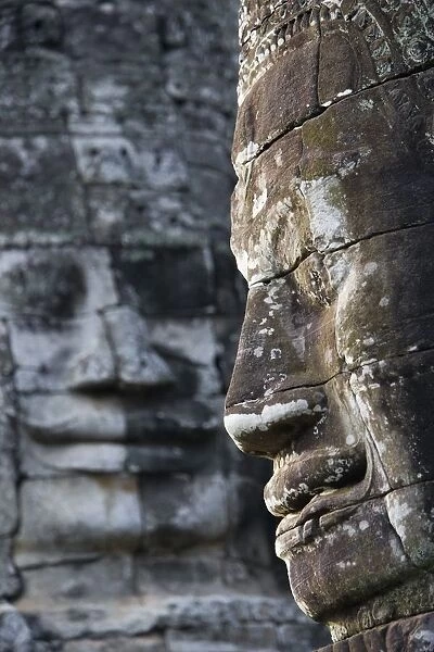 Detail Of Some Of The 216 Giant Faces Of Avalokiteshvara