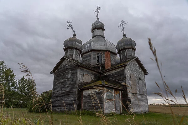 Abandoned church in rural Saskatchewan