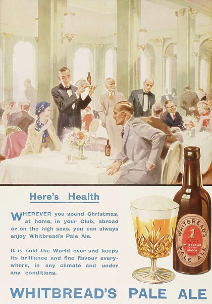 Advertisement For Whitbreads Pale Ale. From The London Illustrated News, Christmas Number, 1933