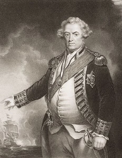 Adam Duncan, 1St. Viscount Duncan. 1731-1804 British Admiral Commander-In-Chief In The North Sea, 1795-1801. Engraved By W. T. Mote From The Original Of Hoppner. From Englands Battles By Sea And Land By Lieut Col Williams, The London Printing And Publishing Company Circa 1890S