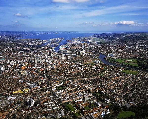 Aerial View Of Belfast, Ireland
