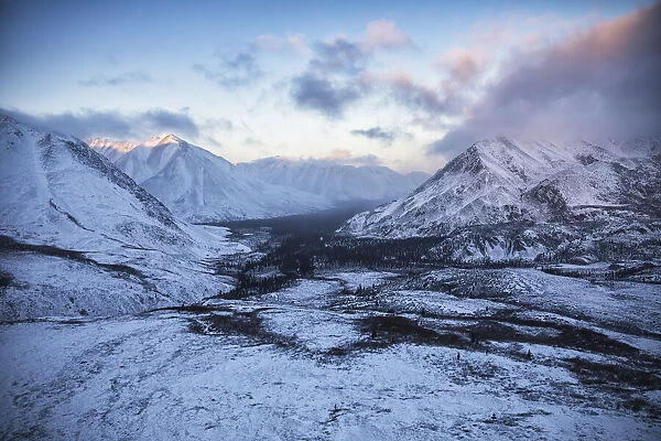 Aerial View Of The Ogilvie Mountains While Flying Along The Dempster Highway; Yukon, Canada