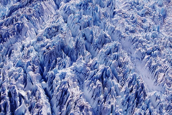 Alaska, Tracy Arm-Fords Terror Wilderness Area, Detail Of Glacier