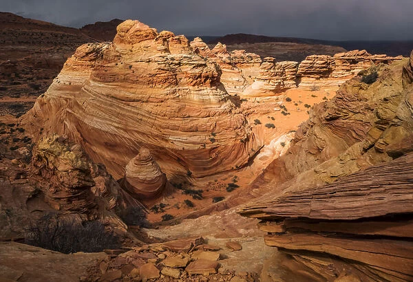 The amazing sandstone and rock formations of South Coyote Butte, Arizona, USA