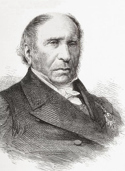 Andre Marie Jean Jacques Dupin, 1783 -1865, aka Dupin the Elder. French advocate, president of the chamber of deputies and of the Legislative Assembly. From The Illustrated London News, published 1865