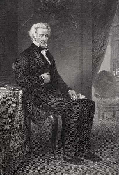 Andrew Jackson 1767 To 1845. 7Th President Of The United States. From Painting By Alonzo Chappel