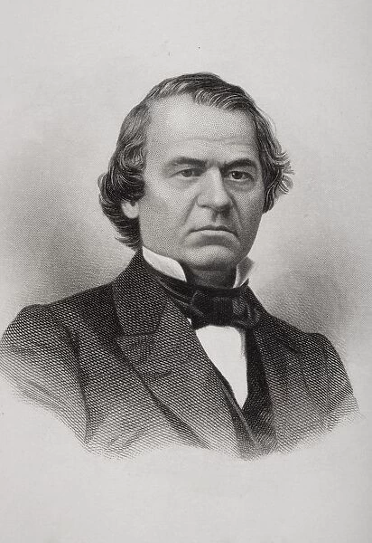Andrew Johnson 1808 To 1875. Seventeenth President Of The United States 1865 To 1869. First President To Be Impeached