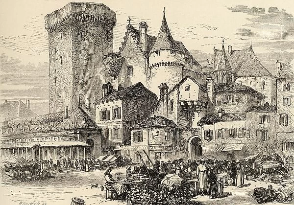 Angouleme, France. From The Book Spanish Pictures By The Rev Samuel Manning, Published 1870