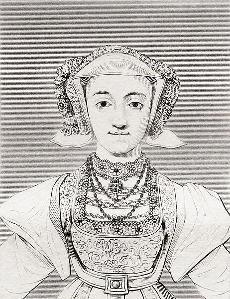 Anne Of Cleves, 1515 - 1557. German Noblewoman And The Fourth Wife Of Henry Viii Of England. From The Historic Gallery Of Portraits And Paintings, Published 1808