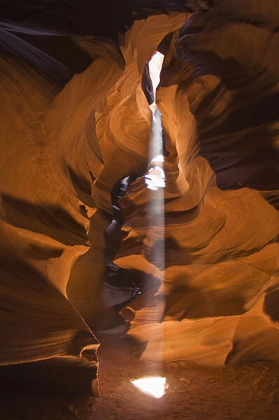 Antelope canyon a narrow canyon carved out of the sandstone found on the navajo nation reservation; Arizona united states of america