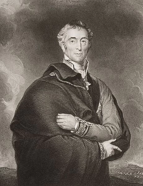 Arthur Wellesley, 1St. Duke Of Wellington, 1769-1852. British Soldier And Statesman. Engraved By H. T. Ryall From The Original By Sir. Thomas Lawrence. From Englands Battles By Sea And Land By Lieut Col Williams, The London Printing And Publishing Company Circa 1890S
