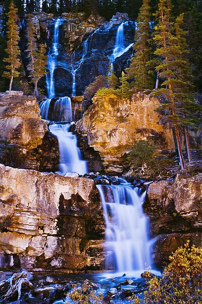 Artists Choice: Tangle Falls At Dusk, Jasper National Park, Alberta