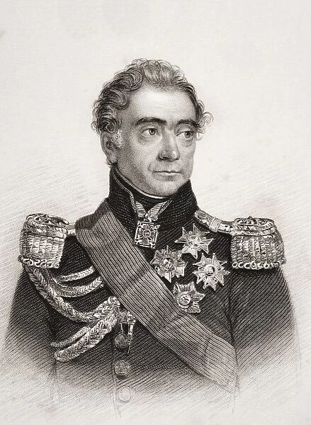 Auguste Frederic Louis Viesse De Marmont, Duc De Raguse, 1774-1852. French Marshal. Engraved By R. Young After Maurir
