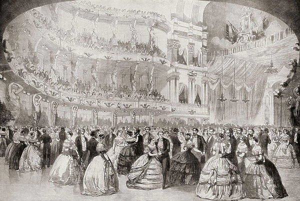 The Ball At The Academy Of Music In New York During Albert Edward, Prince Of Wales, 1841