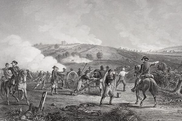 Battle Of Gettysburg Pennsylvania 1863. Artist J. R. Chapin