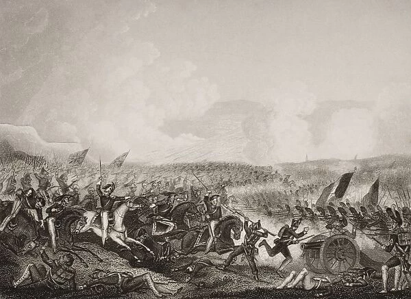 Battle Of Salamanca, 22Nd July 1812. Engraved By D. Pound After J. Terry. From Englands Battles By Sea And Land By Lieut Col Williams, The London Printing And Publishing Company Circa 1890S