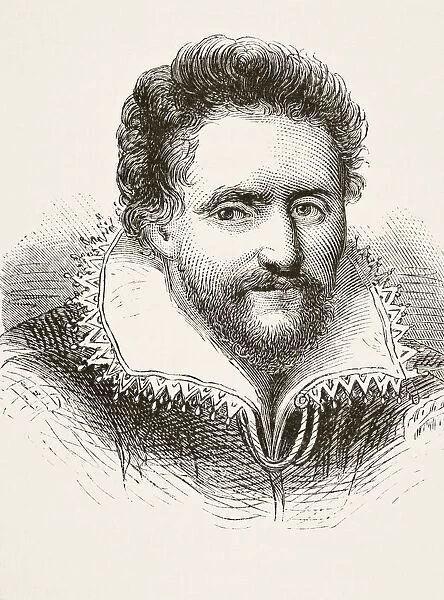 Ben Jonson 1572 To 1637. English Renaissance Dramatist, Poet And Actor. From The National And Domestic History Of England By William Aubrey Published London Circa 1890