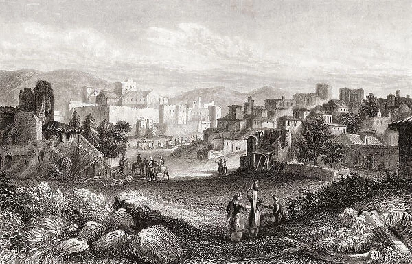 Bethlehem, Palestine In The 19th Century. From A 19th Century Print