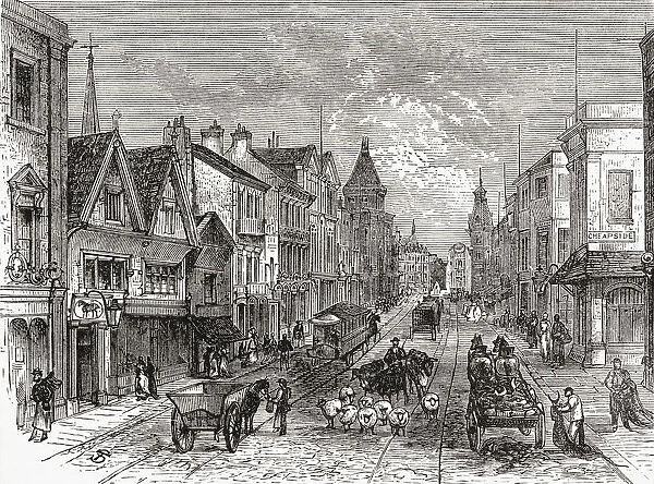 Briggate, Leeds, Yorkshire, England In The Late 19Th Century. From Our Own Country Published 1898