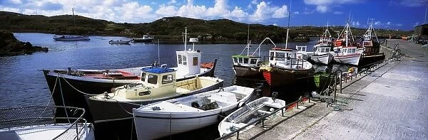 Bunbeg Harbour, County Donegal, Ireland; Harbour With Boats