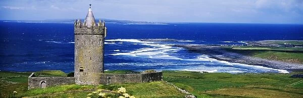Castle On The Coast, Doonagore Castle, The Burren, County Clare, Republic Of Ireland