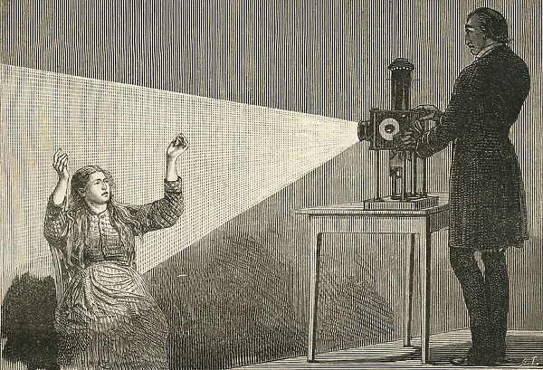 Catalepsy Produced By Electric Light. From El Museo Popular Published Madrid, 1889