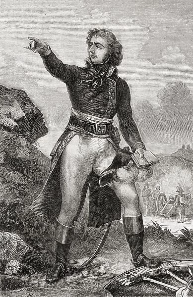 Charles Xiv (Charles John; Jean Baptiste Jules Bernadotte), 1763-1844, King Of Sweden And Norway (1818-44), Prince Of Ponte Corvo. French Revolutionary General. Engraved By Launay Marchand. From Histoire De La Revolution Francaise By Louis Blanc