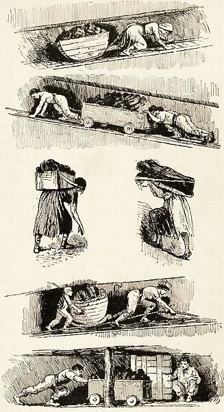 Child And Woman Labour In The Coal Mines Prior To 1843