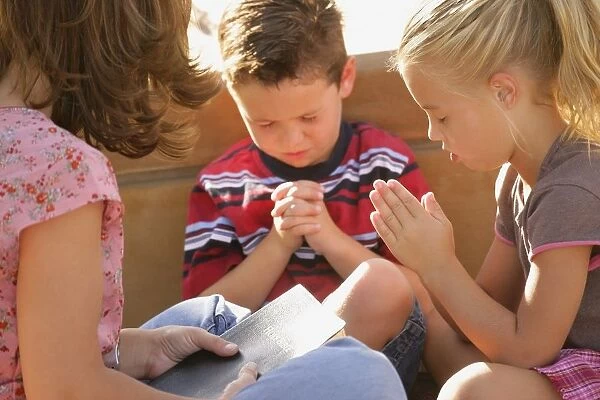 Children Praying Together