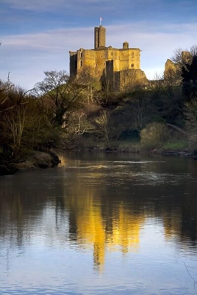 Church Reflection In Water, Warkworth, Northumberland, England