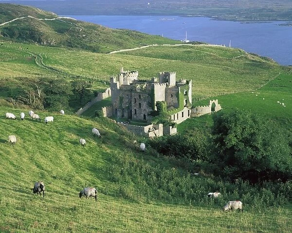 Clifden Castle, Co Galway, Ireland; 19Th Century Gothic Revival Style Castle