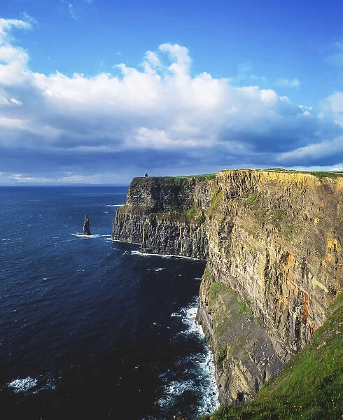 Cliffs Of Moher, County Clare, Ireland; Coastal Cliff And Seascape