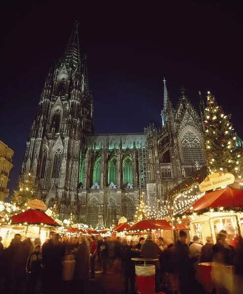 Cologne Cathedral And Christmas Market