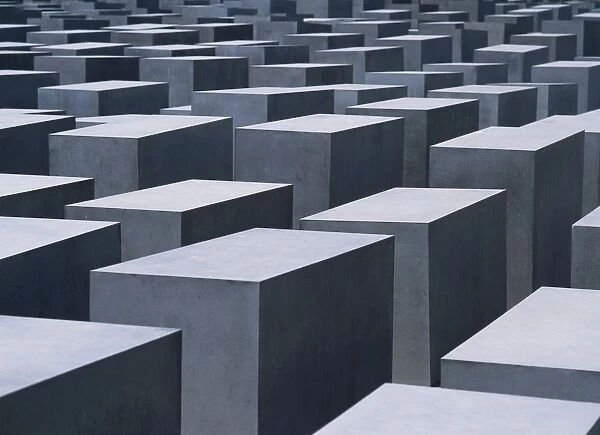 Concrete Blocks At Jewish Holocaust Memorial